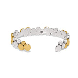 Pebble Edge Flex Cuff Bangle, Silver/Gold