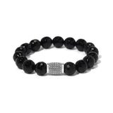 Meridian Solis Bead Stretch Bracelet, Black