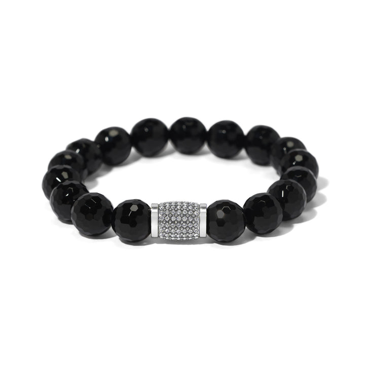 Meridian Solis Bead Stretch Bracelet, Black