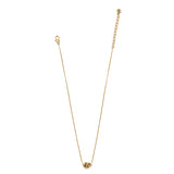 Interlok Single Knot Mini Necklace, Gold