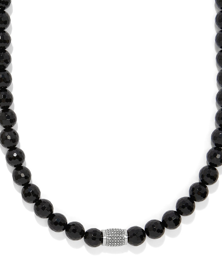 Meridian Solis Bead Necklace, Black