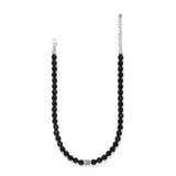 Meridian Solis Bead Necklace, Black