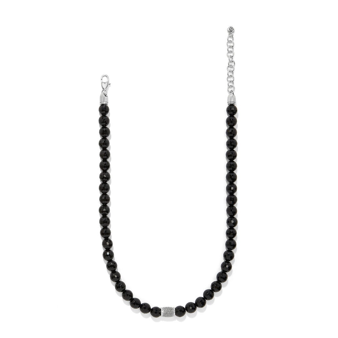 Meridian Solis Bead Necklace, Black