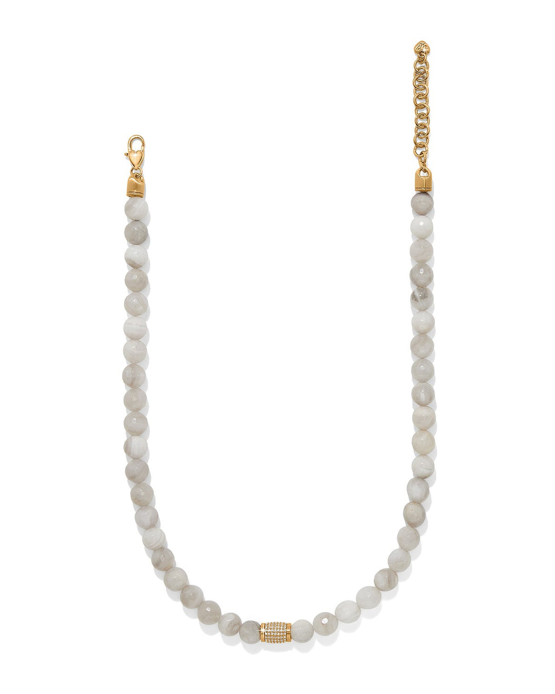 Meridian Solis Bead Necklace, Cream