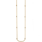Meridian Petite Long Necklace, Gold