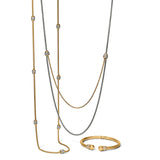 Meridian Petite Long Necklace, Gold