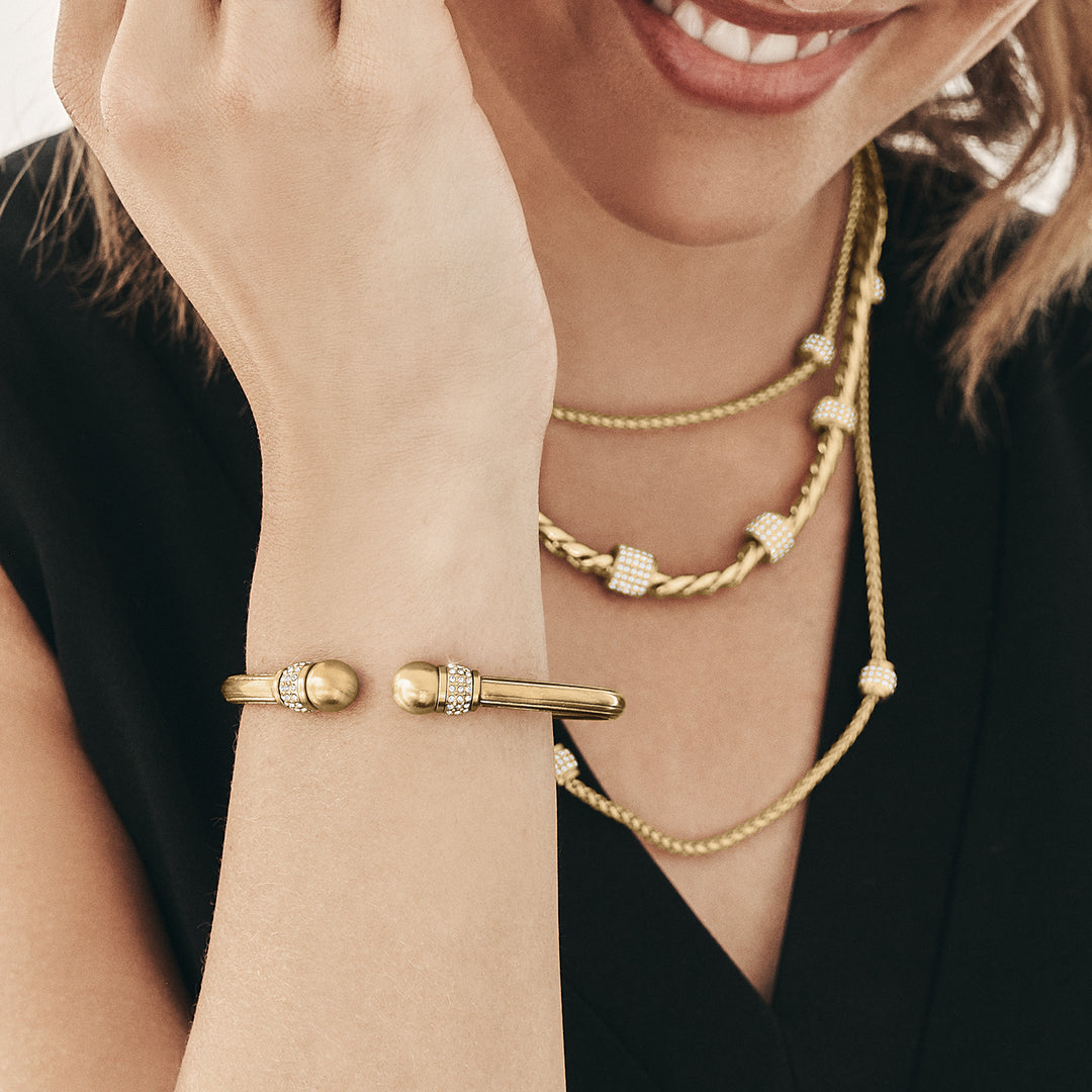 Meridian Petite Long Necklace, Gold