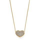 Illumina Celeste Heart Bold Necklace, Gold