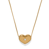 Illumina Celeste Heart Bold Necklace, Gold