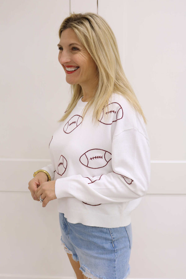 Maroon Football Sweater