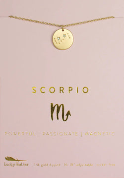 Zodiac Necklace, Scorpio