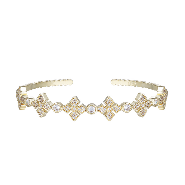 Radiant Cross Cuff, Gold