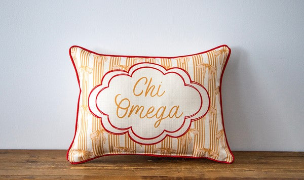 Custom Sorority Bow Pillow