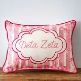 Custom Sorority Bow Pillow