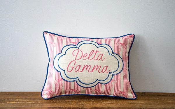 Custom Sorority Bow Pillow
