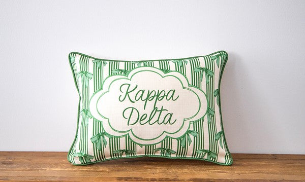 Custom Sorority Bow Pillow