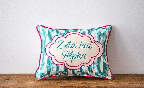 Custom Sorority Bow Pillow