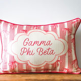 Custom Sorority Bow Pillow