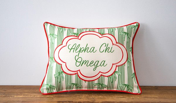 Custom Sorority Bow Pillow
