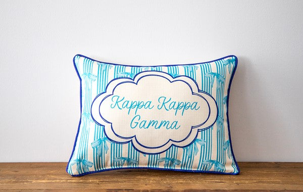 Custom Sorority Bow Pillow