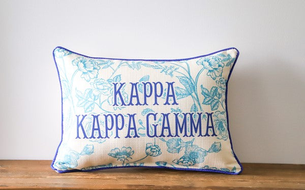 Custom Sorority Toile Pillow