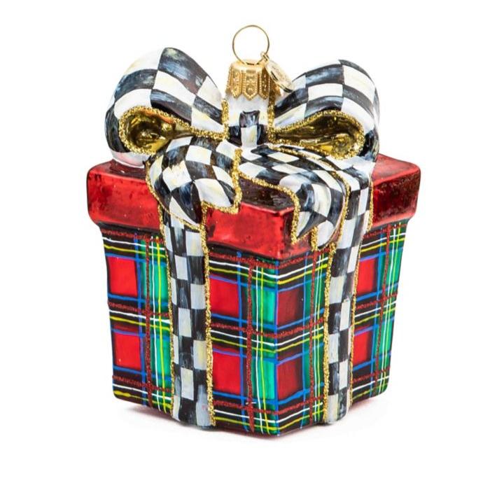 Tartastic Gift Glass Ornament