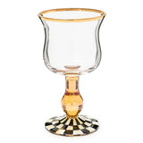 Courtly Check Wine Glass