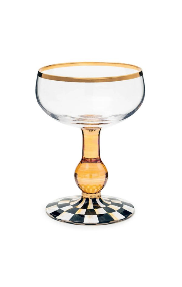Courtly Check Coupe Glass