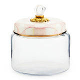 Rosy Check Kitchen Canister, Medium