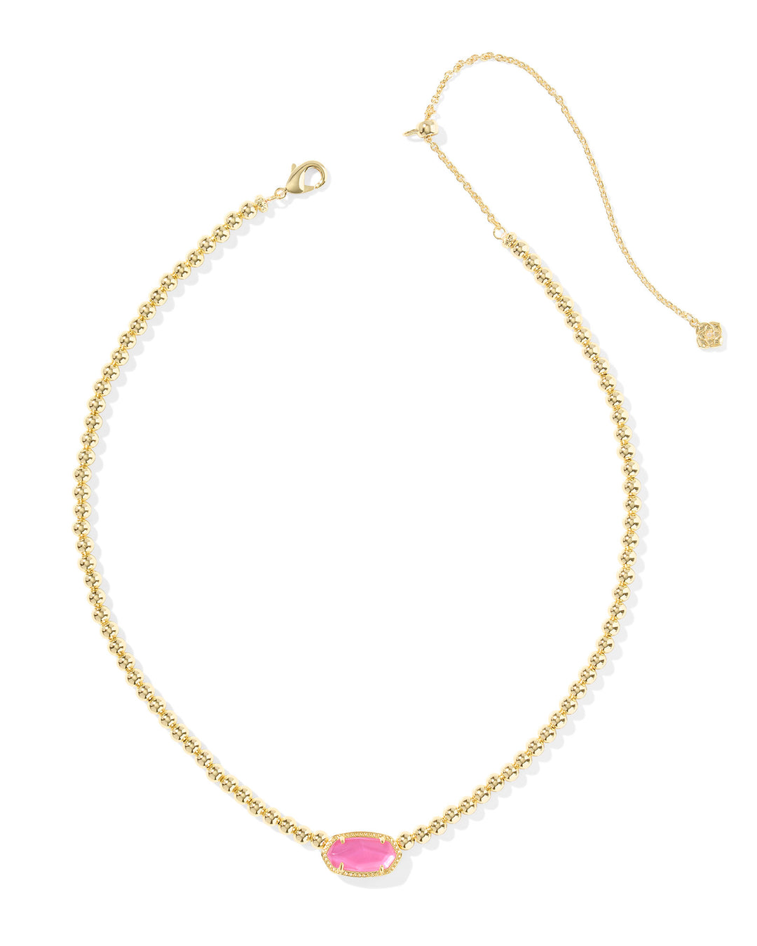 Elisa Beaded Gold Necklace, Azalea Illusion