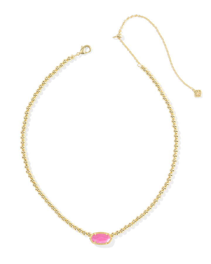 Elisa Beaded Gold Necklace, Azalea Illusion