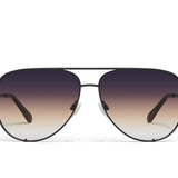 High Key Extra Large Sunglasses, Black/Dusk Poppy
