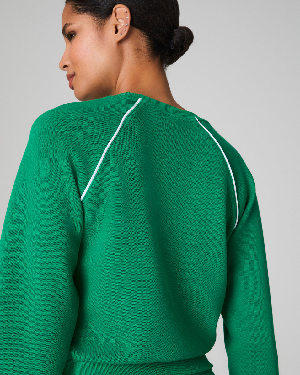 Airpique Crew Neck, Field Green