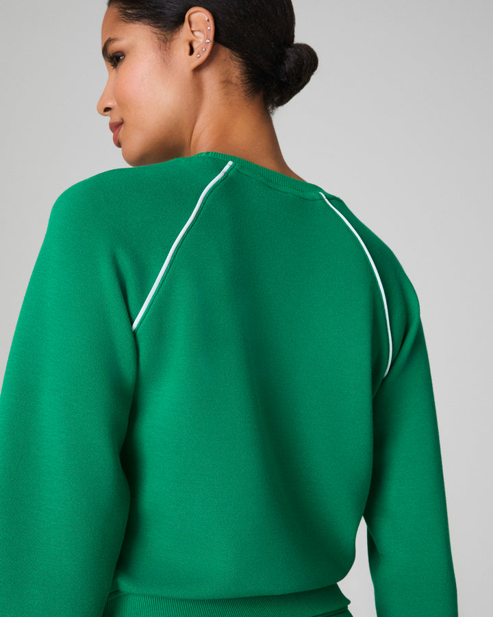 Airpique Crew Neck, Field Green
