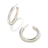 Colette Silver Hoop Earrings