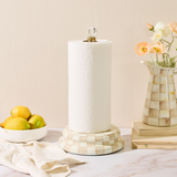 Mocha Check Paper Towel Holder