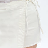 High Rise Short Culottes, White