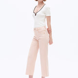 High Rise Straight Leg Jean, Pale Dogwood