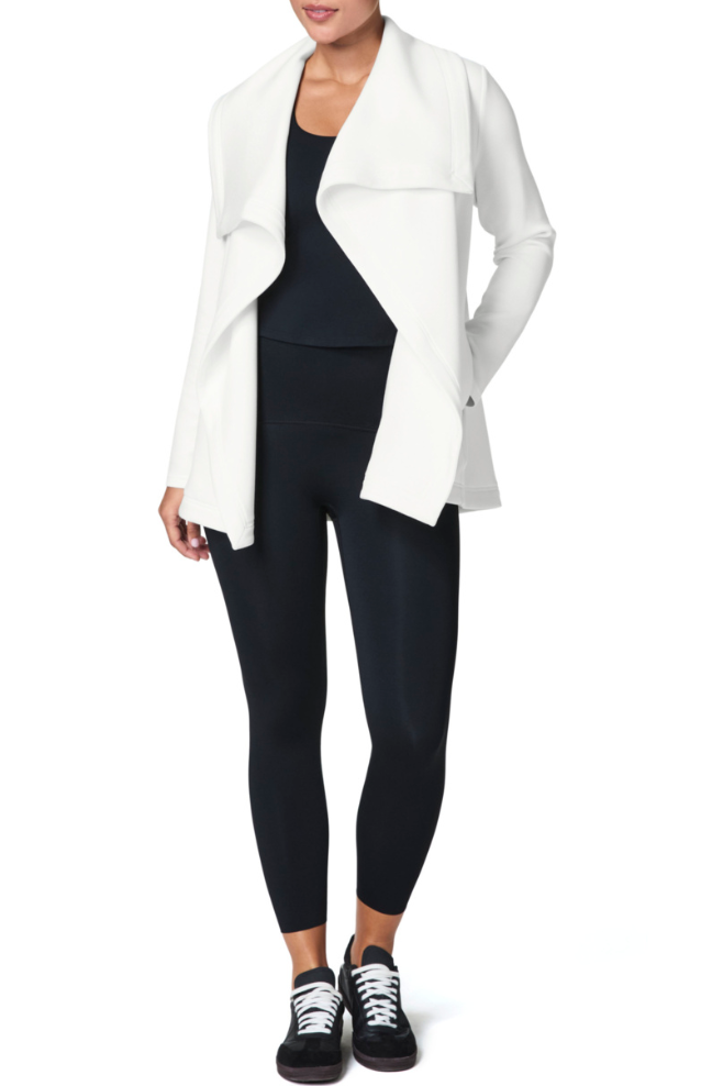 AirEssentials Drapefront Cardigan, Powder