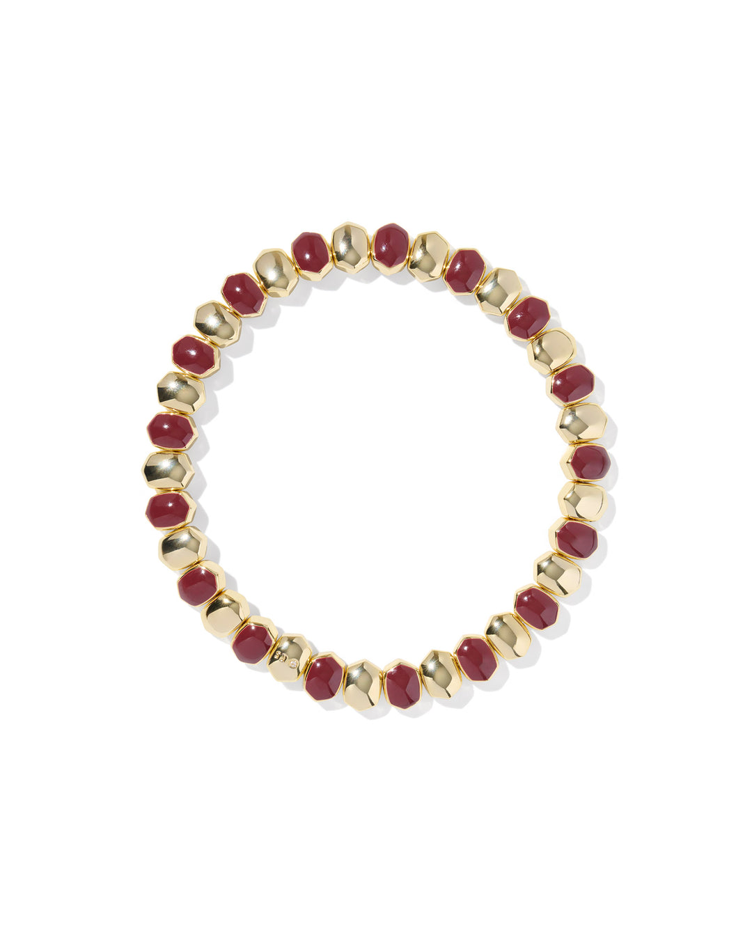 Daphne Enamel Stretch Bracelet, Burgundy