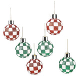 Check It Out Glass Ball Ornaments (Set of 6)