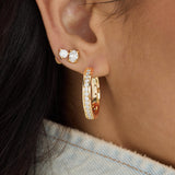 Ashley Infinity Reversible Hoops 1"