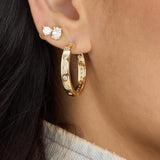 Ashley Infinity Reversible Hoops 1"