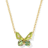 Bianca Butterfly Pendant Necklace, Green