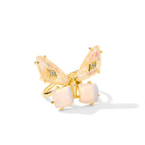 Bianca Butterfly Cocktail Ring, Iridescent White