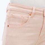 High Rise Straight Leg Jean, Pale Dogwood