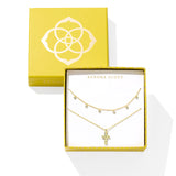 Amelia Cross Necklace Gift Set, Gold