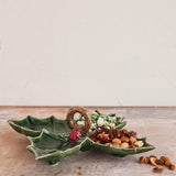 Holy Leaf Sectioned Serving Dish