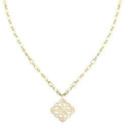 Bloom Drop Necklace, Gold