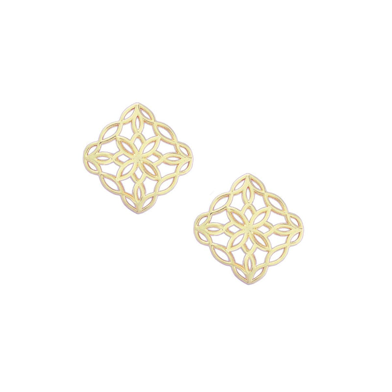 Bloom Stud Earrings, Gold